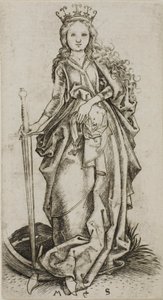 Den lille Sankt Catherine af Martin Schongauer