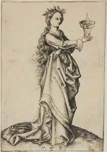 Den tredje vise jomfru af Martin Schongauer