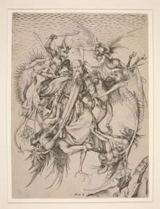 Sankt Anthonys trængsler af Martin Schongauer