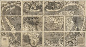 Verdenskort Universalis Cosmographia, 1507