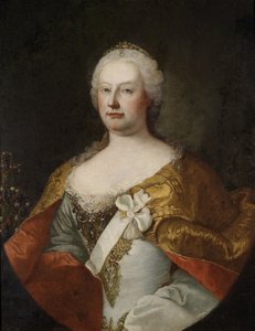 Portræt af kejserinde Maria Theresia af Østrig 1717-1780, 1750