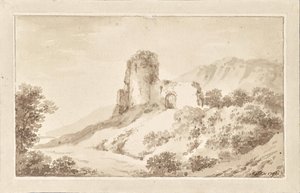 Landskab med ruin af Martin von Molitor