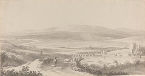Panorama over Donau nær Grinzing af Martin von Molitor