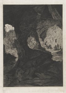 Udsigt over en hule af Martinus Antonius Kuytenbrouwer jr.