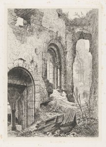 Vianden Slot af Martinus Antonius Kuytenbrouwer jr.