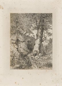 Krigere hviler under et træ af Martinus Antonius Kuytenbrouwer jr.