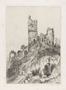 Tårnet på Falkenstein Slot af Martinus Antonius Kuytenbrouwer jr.