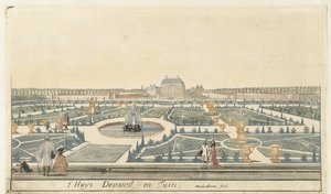 Udsigt over Huis De Voorst af Martinus Berkenboom