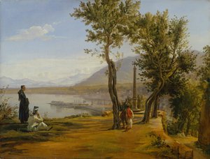 Figures at a Shrine, A Port Beyond (olie på lærred)