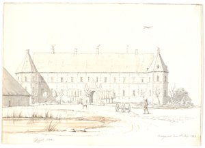 Herregården Voergaard af Martinus Rørbye