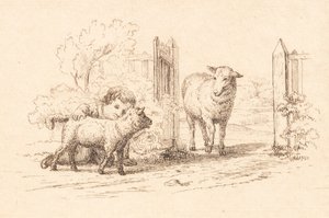 Illustration til "Halvhundrede Fabler for Børn" af Hey