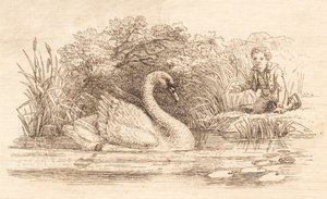 Illustration til "Halvhundrede Fabler for Børn" af Hey af Martinus Rørbye