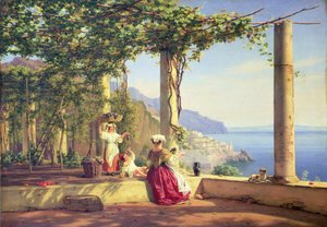 Pergola med udsigt over Amalfi