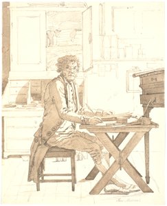 Skriveren Jens Melsen af Martinus Rørbye