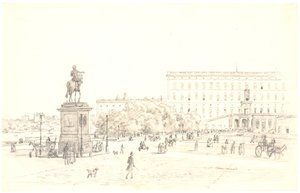 Stockholm Slot af Martinus Rørbye