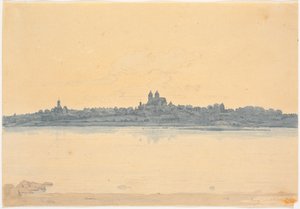 Viborg Seen from Asmild Klosterhave near Søndersø af Martinus Rørbye