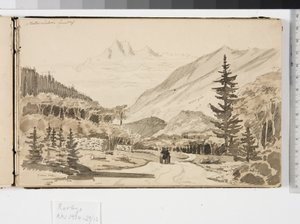 Alpelandskab af Martinus Rørbye