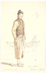 Anders Kruse. Fisker paa Skagen af Martinus Rørbye