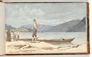Et overfartssted. Figurer ved både af Martinus Rørbye