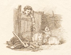 Illustration til "Halvhundrede Fabler for Børn" af Hey af Martinus Rørbye