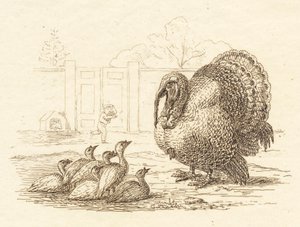 Illustration til "Halvhundrede Fabler for Børn" af Hey af Martinus Rørbye