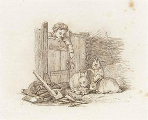 Illustration til "Halvhundrede Fabler for Børn" af Hey af Martinus Rørbye