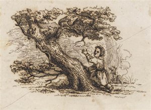 Illustration til "Halvhundrede Fabler for Børn" af Hey af Martinus Rørbye