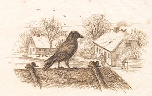 Illustration til "Halvhundrede Fabler for Børn" af Hey af Martinus Rørbye