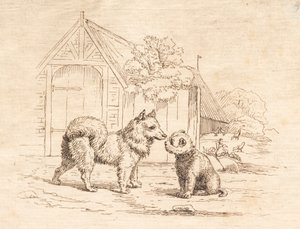 Illustration til "Halvhundrede Fabler for Børn" af Hey af Martinus Rørbye