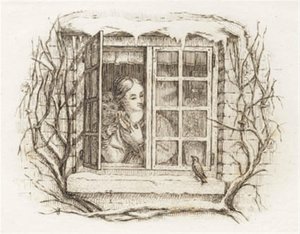 Illustration til "Halvhundrede Fabler for Børn" af Hey af Martinus Rørbye