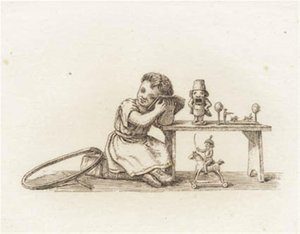 Illustration til "Halvhundrede Fabler for Børn" af Hey af Martinus Rørbye