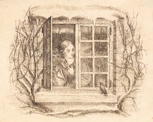Illustration til "Halvhundrede Fabler for Børn" af Hey af Martinus Rørbye