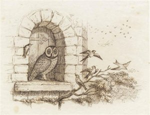 Illustration til "Halvhundrede Fabler for Børn" af Hey af Martinus Rørbye