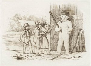 Illustration til "Halvhundrede Fabler for Børn" af Hey af Martinus Rørbye