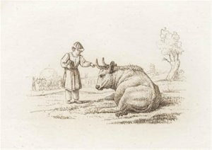 Illustration til "Halvhundrede Fabler for Børn" af Hey af Martinus Rørbye