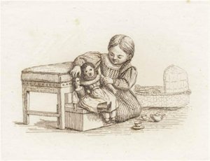 Illustration til "Halvhundrede Fabler for Børn" af Hey af Martinus Rørbye
