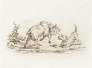 Illustration til "Halvhundrede Fabler for Børn" af Hey af Martinus Rørbye