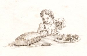Illustration til "Halvhundrede Fabler for Børn" af Hey af Martinus Rørbye
