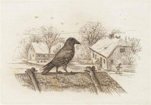 Illustration til "Halvhundrede Fabler for Børn" af Hey af Martinus Rørbye
