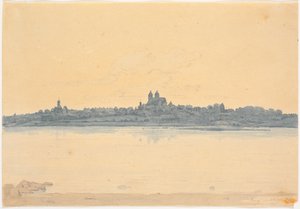 Viborg Seen from Asmild Klosterhave near Søndersø af Martinus Rørbye