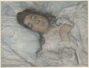 sovende kvinde af Martinus van Andringa (signed by artist)