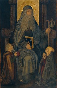Sankt Antonius Abbeden og donorer af Martín Bernat