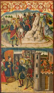Sankt Christopher møder Satan, Sankt Christopher før kongen af Lykien, 148085. af Martín de Soria