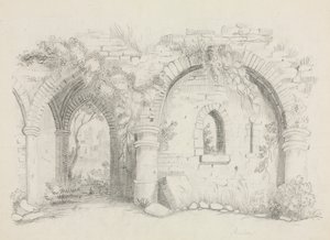 Ruiner, omkring 1840.