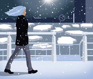 Winter River Walk, 2015 (digital)