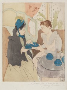 Afternoon Tea Party af Mary Cassatt
