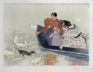Fodring af ænder af Mary Cassatt