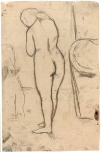 Tegning for stående nøgen, c.1879
