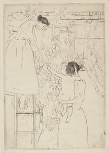 Indsamling af frugt af Mary Cassatt