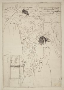 Frugthøst af Mary Cassatt